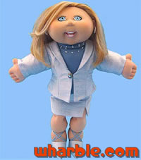 Katie Couric as a Cabbage Patch Kid