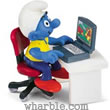 Computer Smurf Figure