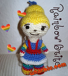 Crocheted Rainbow Brite
