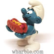 Hot Dog Smurf Figure