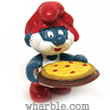 Pizza Smurf Figure