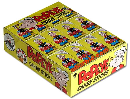 Popeye Candy Sticks