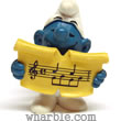 Singer Smurf Figure