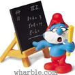 Smurf Teacher Figure